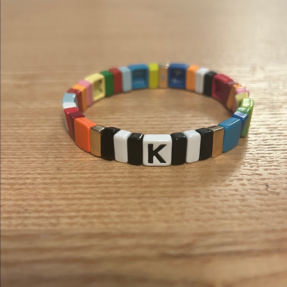 Roxanne Assoulin Beaded Initial Bracelet